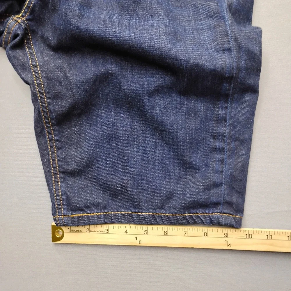Levis 541 Athletic Taper Mens Dark Wash Denim Shorts Size 34 Blue 11in